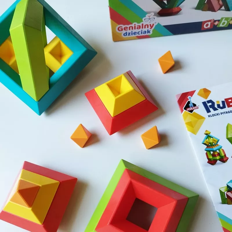 Brinquedo de construção educativo Ascato Pythagoras Blocks Rubanta 30 peças modelo 119403
