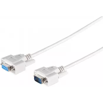 Cabo de extensão D‑SUB ShiverPeaks AK 2300 SC 9 pinos ficha/conector fêmea 1,8 m