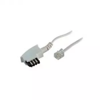Cabo de telefone S/CONN 70050-W 10 m branco