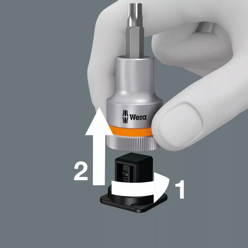 Wera 8767 C TORX HF 3 Zyklop 1/2 polegadas conjunto de chaves de caixa TORX, 9 peças