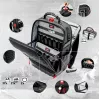 Bolsa de ferramentas Knipex X18 37 bolsas preto vermelho tecido plástico