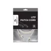 Cabo de rede Gembird Cat6 RJ-45 macho para RJ-45 macho 1 m, U/UTP, 24 AWG, cinzento