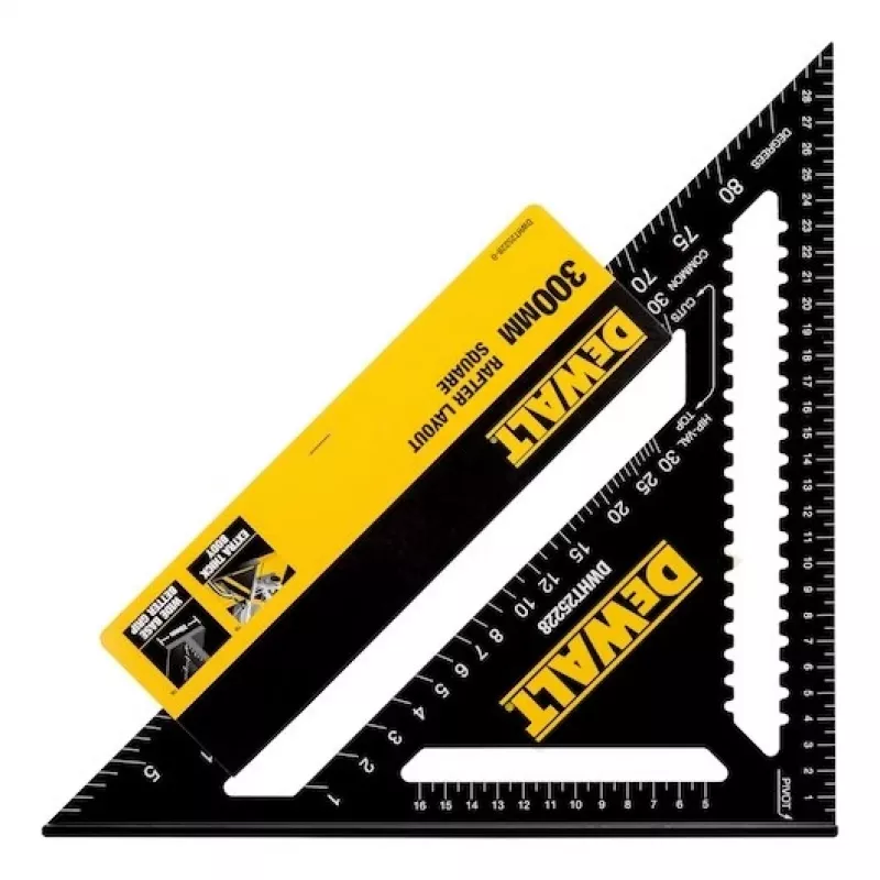 Régua DeWALT DWHT25228-0 300 mm alumínio preto amarelo