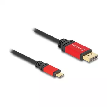 DeLOCK Cabo USB-C para DisplayPort 8K 30Hz HDR 1m Vermelho
