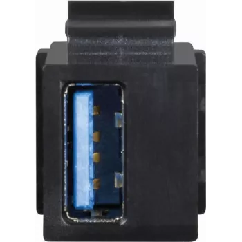 Módulo keystone USB-A 3.0 fêmea para USB-A 3.0 fêmea, LogiLink® [NK0015B] (NK0015B)