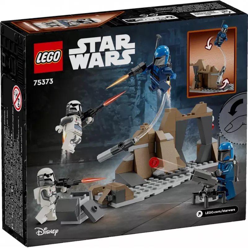 Brinquedo de construção LEGO Star Wars Ambush on Mandalore Battle Pack 75373 — 4 minifiguras, 109 peças, idade 6+