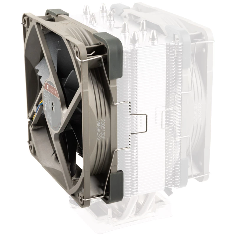Noctua NA-FK1 redux kit de segunda ventoinha 120 mm (120x120x25), PWM, 1700 rpm, cinzento, para NH-U12S redux