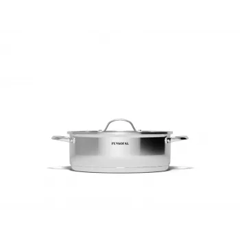 Panela Pensofal 1609 New Era 24 cm com tampa de vidro
