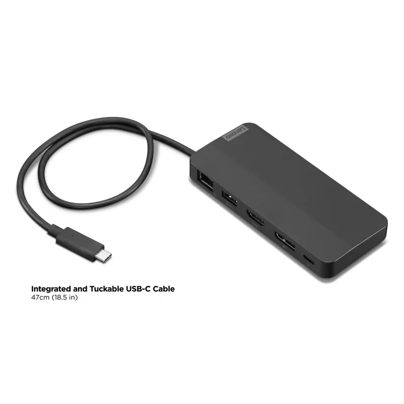 Lenovo 40B90100EU Docking station/replicador de portas para portátil com fios USB 3.2 Gen 1 (3.1 Gen 1) Type-C preto