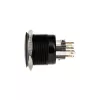 DimasTech PD220 botão de pressão antivandálico 25 mm Blackline Dot RGB