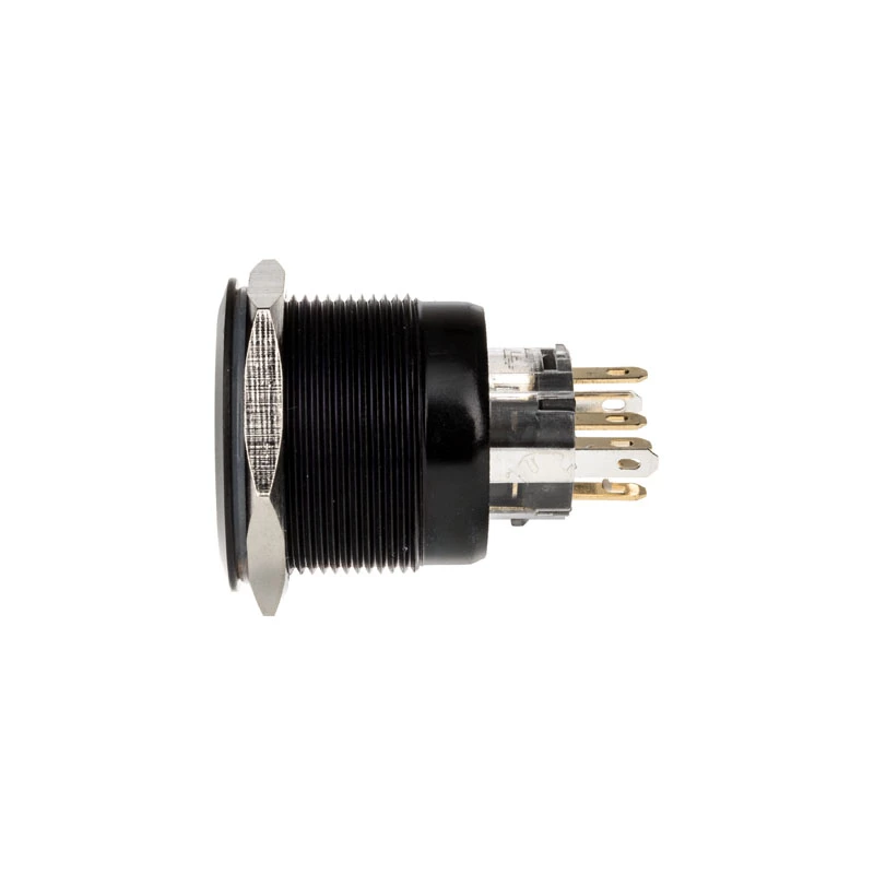 DimasTech PD220 botão de pressão antivandálico 25 mm Blackline Dot RGB