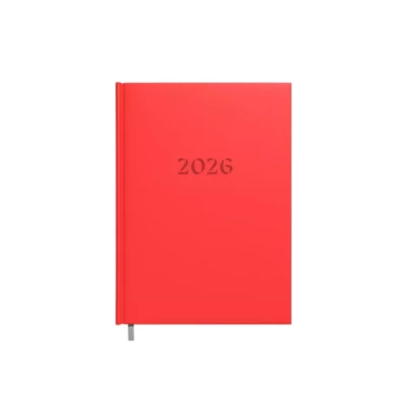 Caderno de planeamento Buroodisain 241728-006 A5 vermelho com calendário 2026