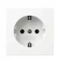 Tomada Schuko Gira 418870 encastrar, branco puro