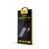 Dock/replicador de portas para portátil Gembird A-CM-COMBO5-02 com fios USB 3.2 Gen 1 (3.1 Gen 1) Type-C prateado