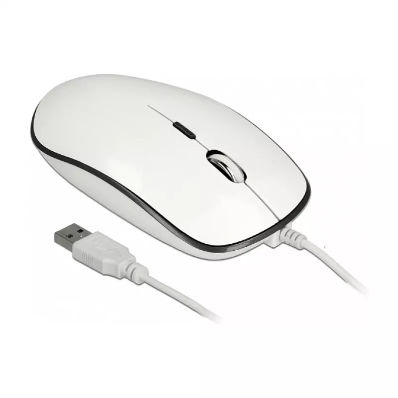 Rato DeLOCK 12532 escritório ambidestro USB Type-A ótico 3200 DPI