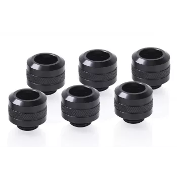 Kit de racores Alphacool 17475 — racores de latão, preto, Ø 22 mm, A 20 mm