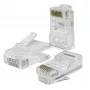 Ficha RJ45 QOLTEC 54544 CAT6 UTP, embalagem de 100 unidades