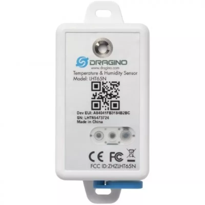 Sensor de temperatura e humidade DRAGINO LoRaWAN LHT65S-EU868-E3 — sensor ambiental LoRaWAN EU868