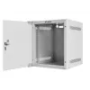 Lanberg WF10-2306-10S armário rack de parede de 10" 6U, 336×280×310 mm, porta de vidro, 20 kg, cinzento (RAL 7035)