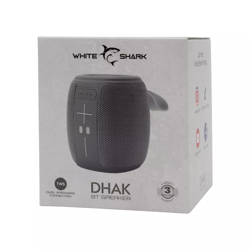 Altifalante portátil White Shark GBT-888 Dhak cinzento