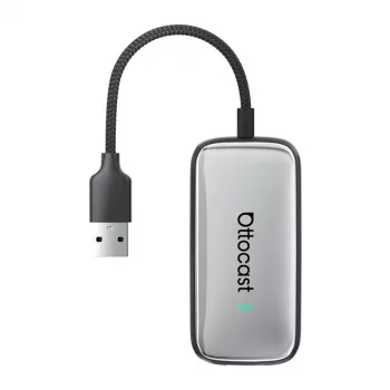 Adaptador sem fios Ottocast Play2Video CA515-T para CarPlay e Android Auto