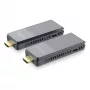 Conjunto de extensor HDMI sem fios DIGITUS DS-55359 — 4K/60Hz, 150 m, transmissor e recetor AV