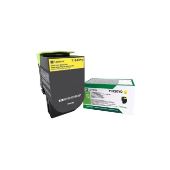 Cartucho de toner Lexmark 71B20Y0 2300 Páginas Amarelo