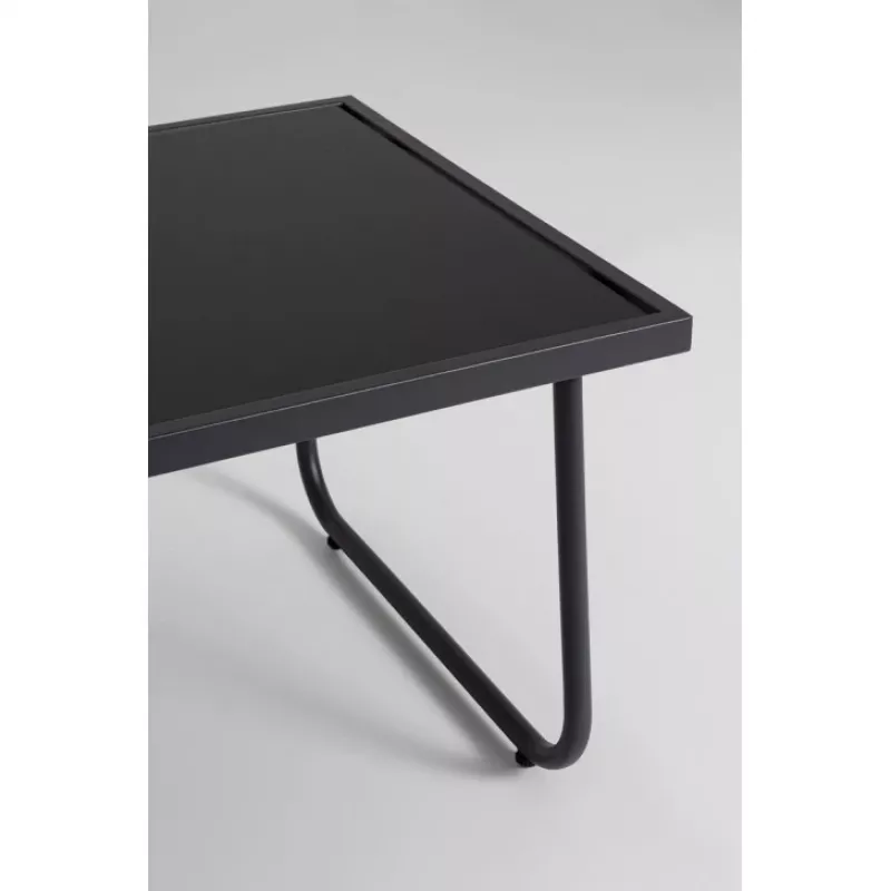 Conjunto de mobiliário de jardim Extralink BLACK FOREST têxtil duas cadeiras + espreguiçadeira + mesa dobrável preto L-0358 conjunto de mobiliário de exterior