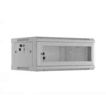 Armário rack LANBERG WF01-6404-23S 19 polegadas 4U cinzento com portas perfuradas