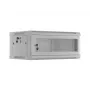 Armário rack LANBERG WF01-6404-23S 19 polegadas 4U cinzento com portas perfuradas