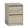 Mesa de cabeceira Topeshop K2 SONOMA 2 gaveta(s) carvalho