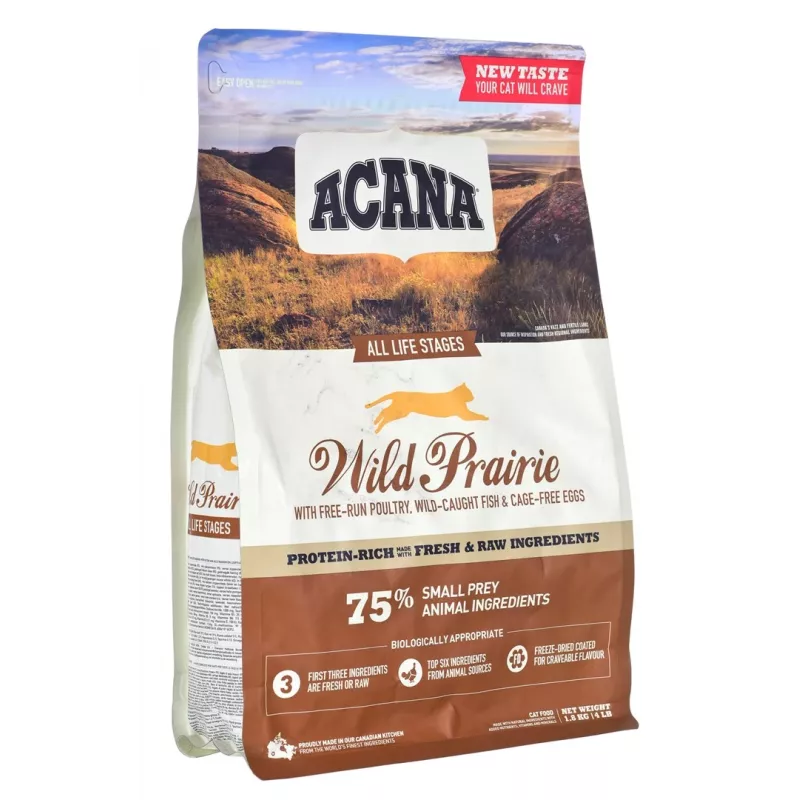 ACANA Wild Prairie Cat - ração seca para gatos - 1,8kg