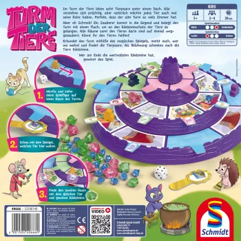 Schmidt Spiele Turm der Tiere, jogo de tabuleiro