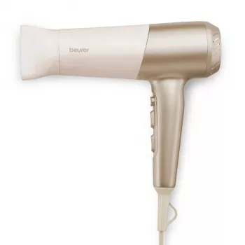 Beurer HC 70 ICONIC Pro secador de cabelo, 2100 W, iónico, 3 temperaturas / 2 velocidades, dourado