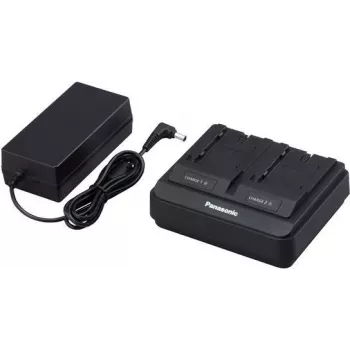 Panasonic AG-BRD50 - carregador + fonte de alimentação - 2 x carga de bateria - 4000 mA (AG-BRD50E)