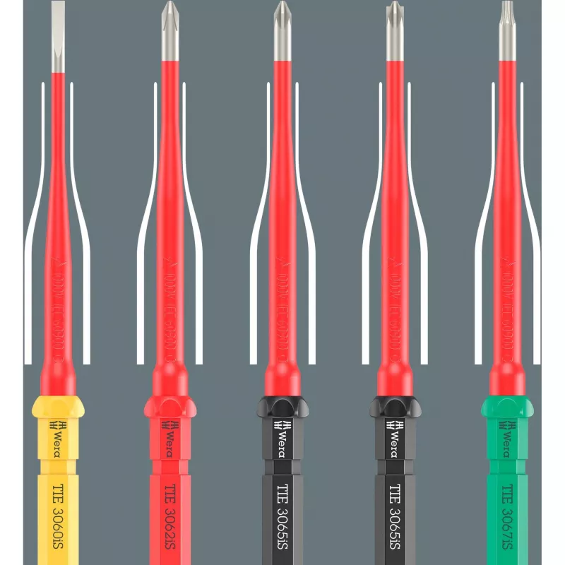 Wera Kraftform Kompakt VDE aço inoxidável 17 conjunto de chaves de fendas extra finas (05006631001)