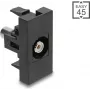 DELOCK adaptador de áudio conector fêmea Cinch (RCA) para conector fêmea Cinch (RCA), ângulo de 45°, branco, modelo 90958
