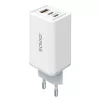 Fonte de alimentação SAVIO LA-07 GaN 65W, USB, QC4.0+, PD 3.0, branca