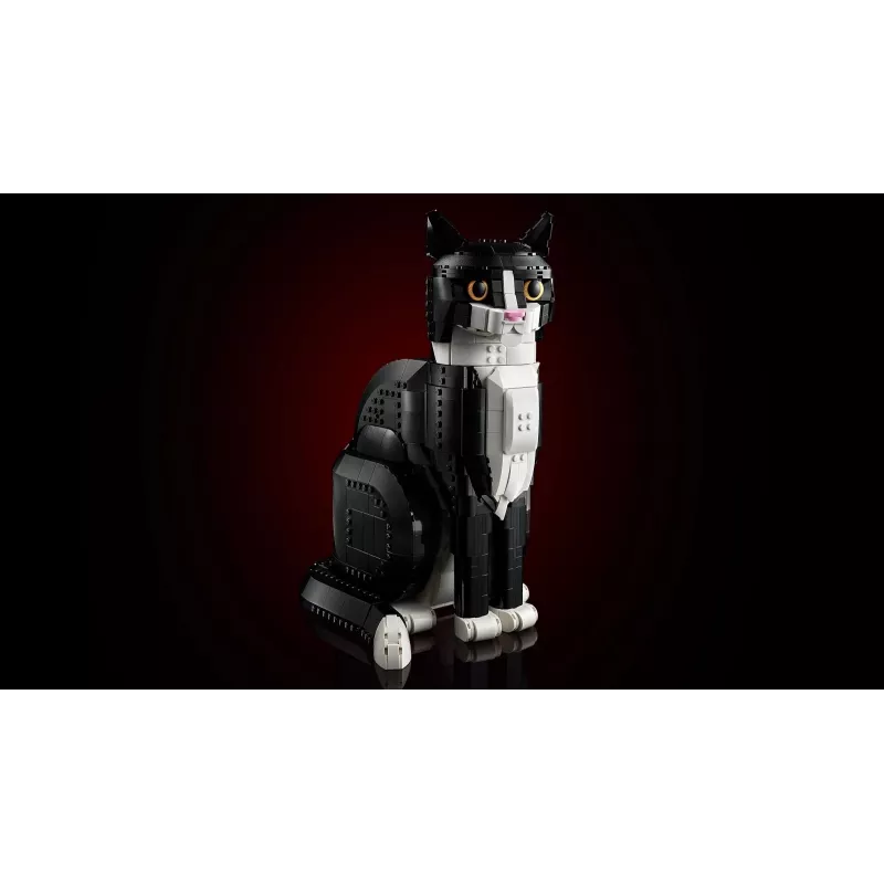 Conjunto LEGO Ideas 21349 Gato Tuxedo — modelo de tijolos colecionável, peça de exposição