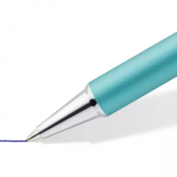 Staedtler elance 421 45 caneta esferográfica retrátil, bege dourado, tinta azul