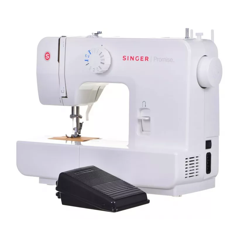 Singer | Promise 1408 | máquina de costura | número de pontos 8 | número de casas de botão 1 | branco
