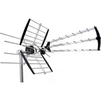 Antena de TV exterior Maximum COMBO212 preto prateado metal 2,5 kg