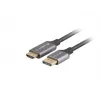 Cabo DisplayPort(M)-HDMI(M) 1 m 4K preto e prateado
