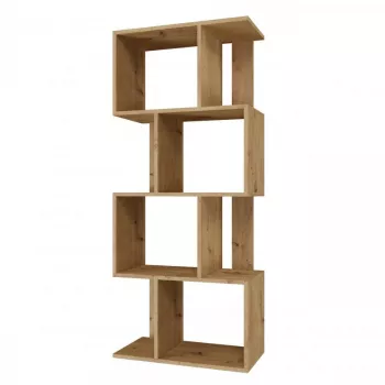 Estante FIESTA 4P 59,5x30x140 cm, carvalho Artisan