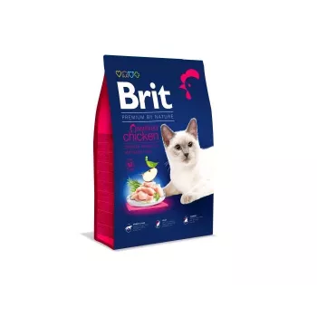 Comida seca para gatos Brit Premium By Nature Sterilized Frango, 1,5 kg, gatos adultos esterilizados, 33 % de proteína, 14 % de gordura
