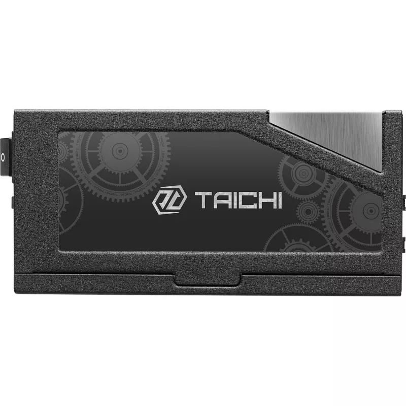 Fonte de alimentação ASROCK Taichi TC-1300T 1300 W 20+4 Pin ATX 80 PLUS Titanium, preta, ventoinha de 135 mm