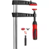 Grampo de rosca em ferro fundido maleável original Bessey TG com punho de plástico de 2 componentes - grampo de rosca - ferro - plástico - 25 cm