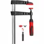 Grampo de rosca em ferro fundido maleável original Bessey TG com punho de plástico de 2 componentes - grampo de rosca - ferro - plástico - 25 cm