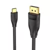 Cabo Vention USB-C para DisplayPort 8K 2 m, USB Type-C para DP, preto