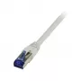 Cabo patch RJ45 - CAT6A 500 MHz - 5 m - cinzento - S-STP(S/FTP) - TPE/LSZH (Superflex) - AWG26 - Synergy 2